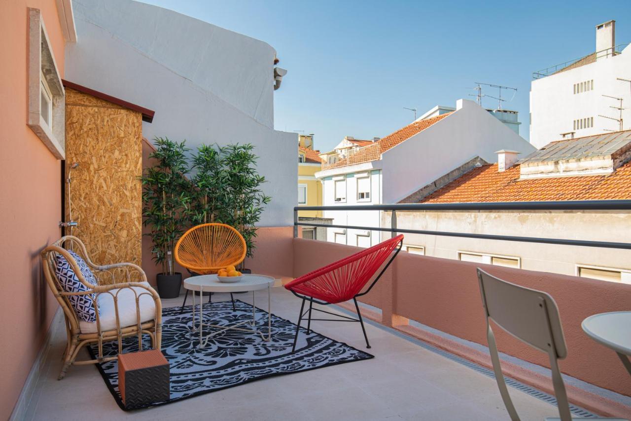 Lovelystay - Sunny 1Bdr Apartment W/Terrace Лиссабон Экстерьер фото